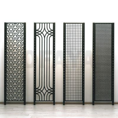 Decorative metal screens and panels produced by laser cutting 1