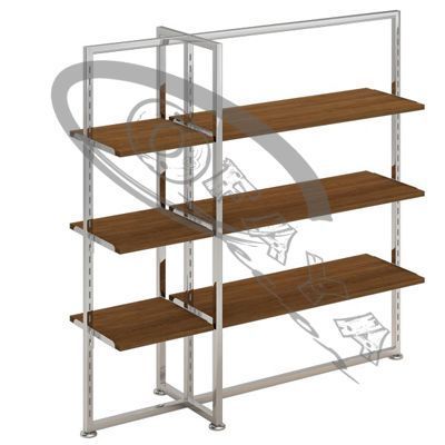 Clothes rails with shelves