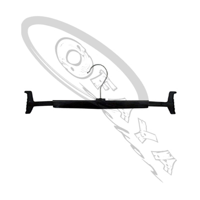 Plastic trouser hanger 380mm wide in black 