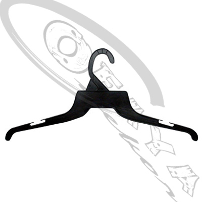 Plastic Hanger 400mm wide in black 