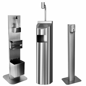 Stations, Dispensers, Stainless steel stands