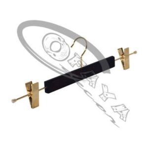 41 - Luxury wooden hanger with clips