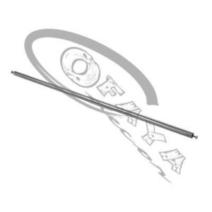 11210 - Round rail for wall uprights