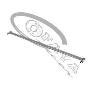 10729 - Oval rail for wall uprights