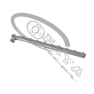 10822 - Sloping arm for slotted uprights