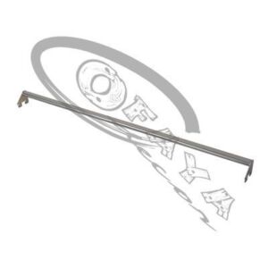 10728 - Oval rail for wall uprights