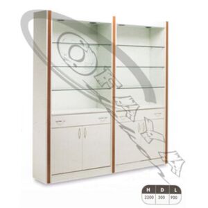 60104 - Glass Tower Display Case
