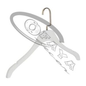 10 - Luxurious wooden hanger for blouses
