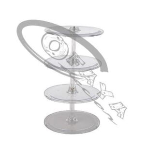 50416 - 3 Tier acrylic round stand