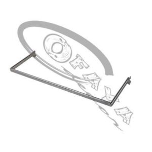 10833 - U-rail for wall uprights
