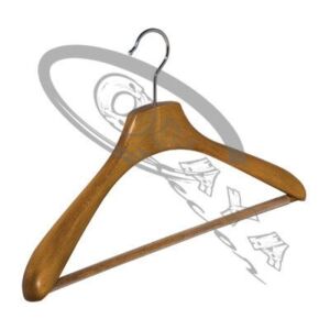 24 - Luxury wooden hanger for outerwear