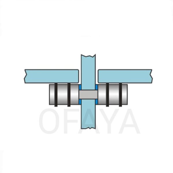 60521 - Стъклодържач с пробиване в стъкло  - двоен - Image 3