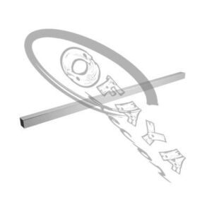 11506 - Square rail for wall uprights