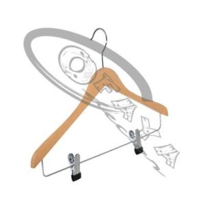 32 - Luxurious wooden hanger for blouses and pants