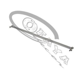 10830 - Oval rail for wall uprights
